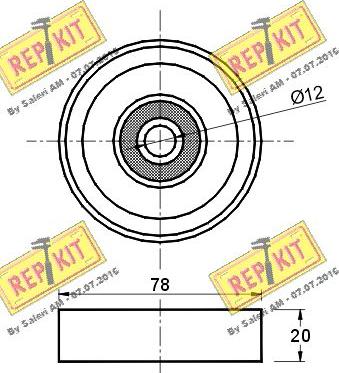 REPKIT RKT2269 - Vodeći valjak , klinasti rebrasti remen  www.molydon.hr