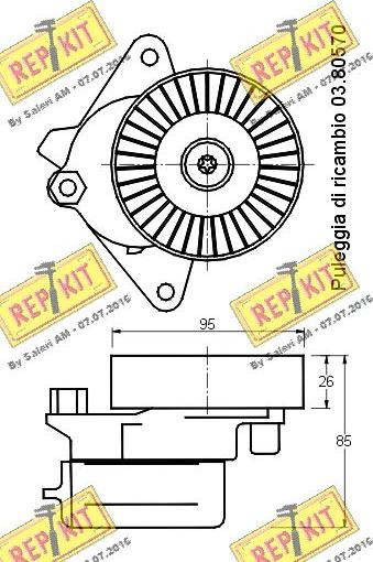 REPKIT RKT2214 - Natezač remena, klinasti rebrasti remen  www.molydon.hr