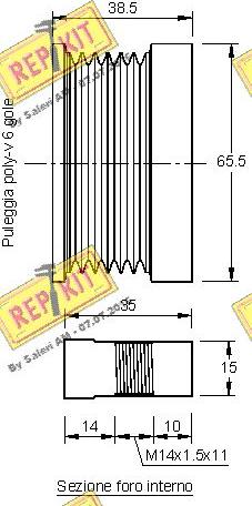 REPKIT RKT2285 - Remenica, alternator www.molydon.hr