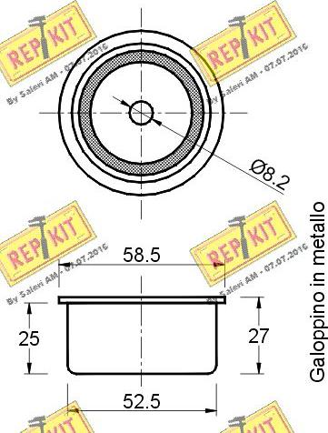 REPKIT RKT2229 - Vodeći valjak , zupčasti remen  www.molydon.hr