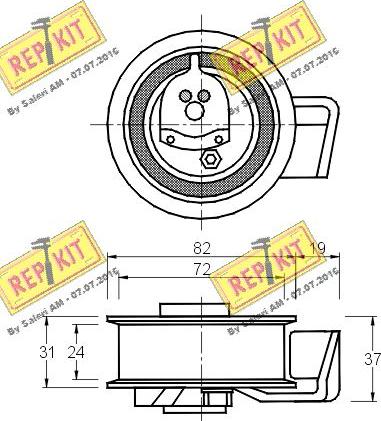 REPKIT RKT2789 - Natezač, zupčasti remen  www.molydon.hr