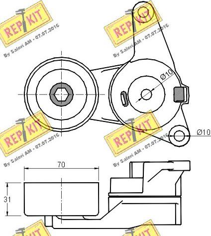 REPKIT RKT2783 - Natezač remena, klinasti rebrasti remen  www.molydon.hr