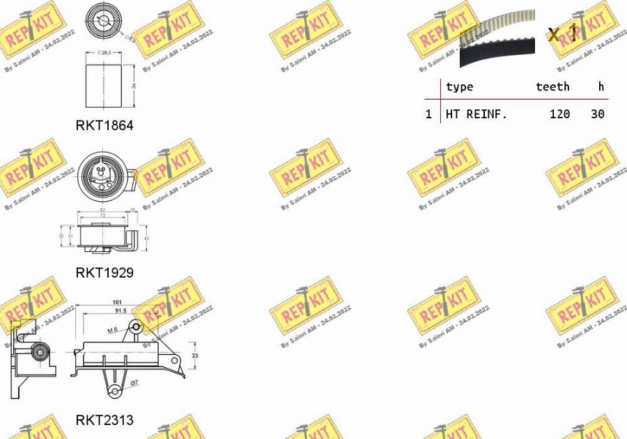 REPKIT RKTK0951C - Komplet zupčastog remena www.molydon.hr