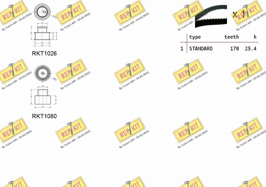 REPKIT RKTK0980 - Komplet zupčastog remena www.molydon.hr