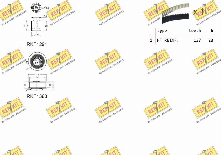 REPKIT RKTK0938 - Komplet zupčastog remena www.molydon.hr