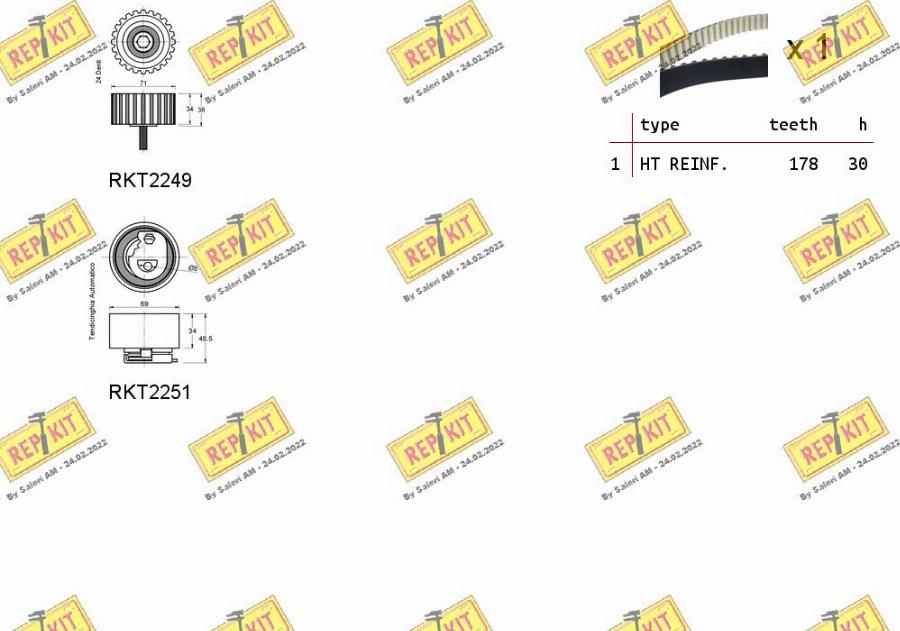 REPKIT RKTK0925 - Komplet zupčastog remena www.molydon.hr