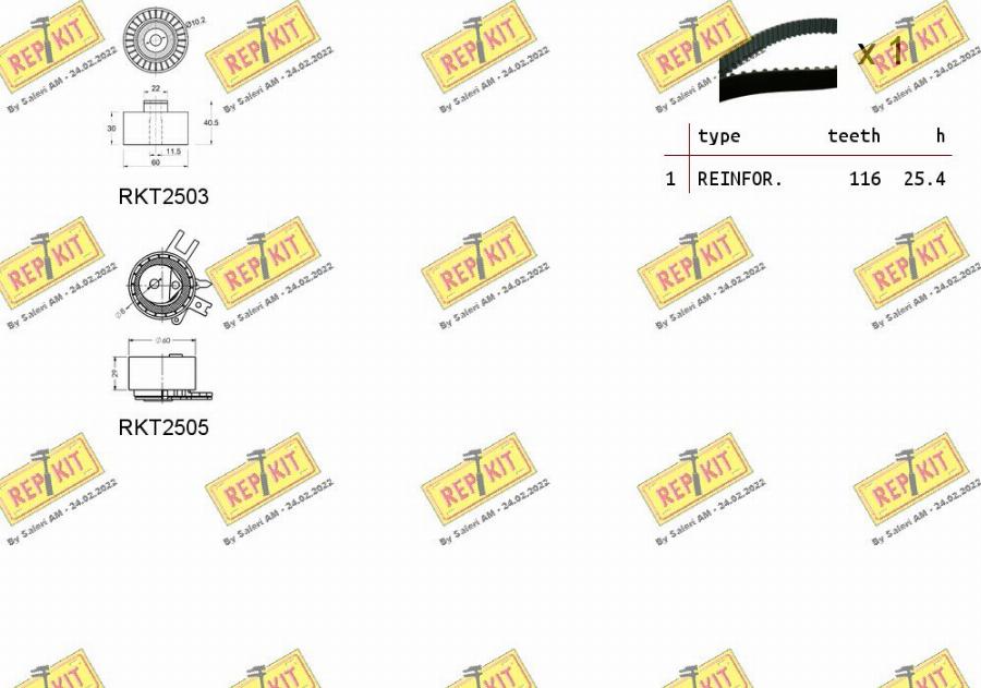 REPKIT RKTK0928 - Komplet zupčastog remena www.molydon.hr