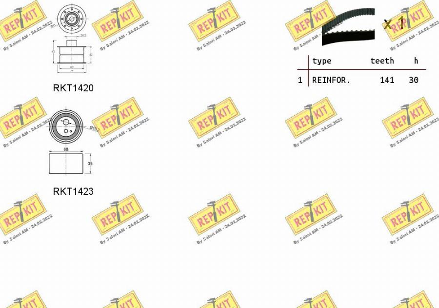 REPKIT RKTK0892 - Komplet zupčastog remena www.molydon.hr