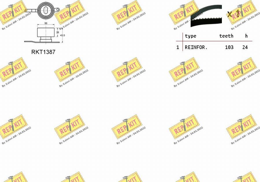 REPKIT RKTK0897 - Komplet zupčastog remena www.molydon.hr