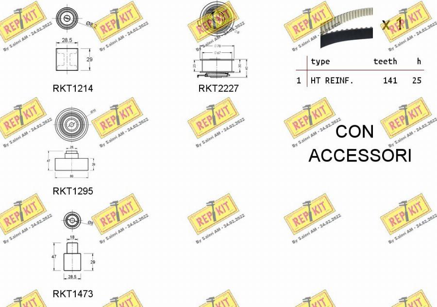 REPKIT RKTK0865 - Komplet zupčastog remena www.molydon.hr