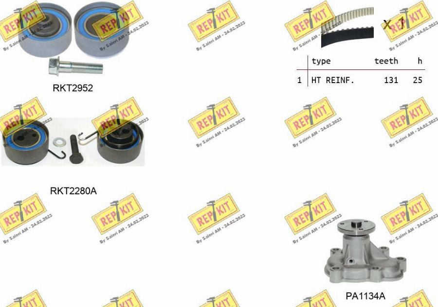 REPKIT RKTK0868APA2 - Vodena pumpa sa kompletom zupčastog remena www.molydon.hr