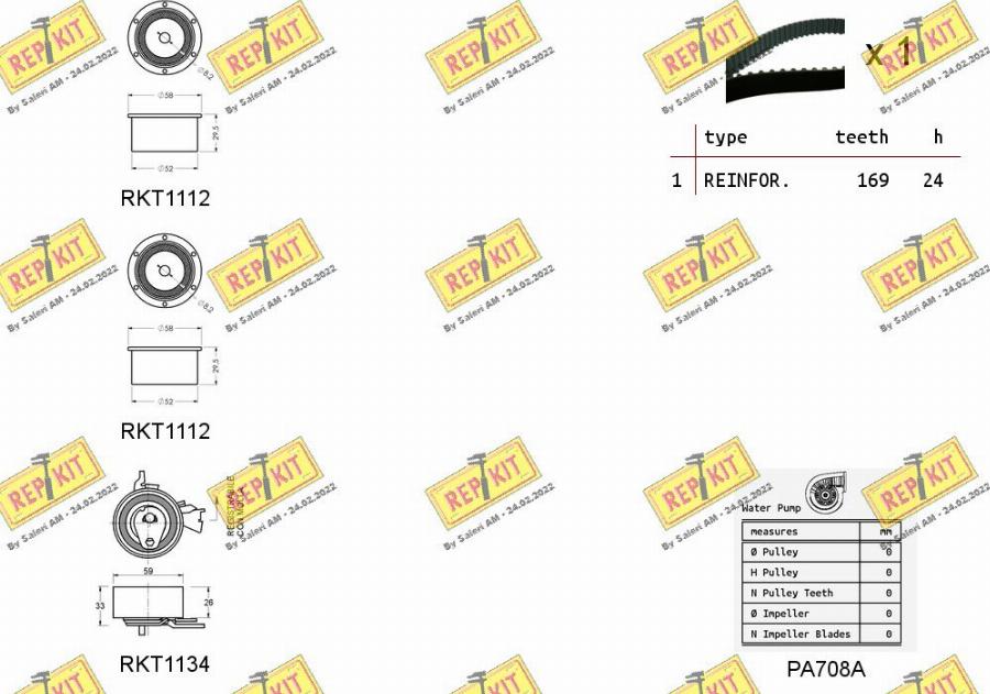 REPKIT RKTK0830PA - Vodena pumpa sa kompletom zupčastog remena www.molydon.hr