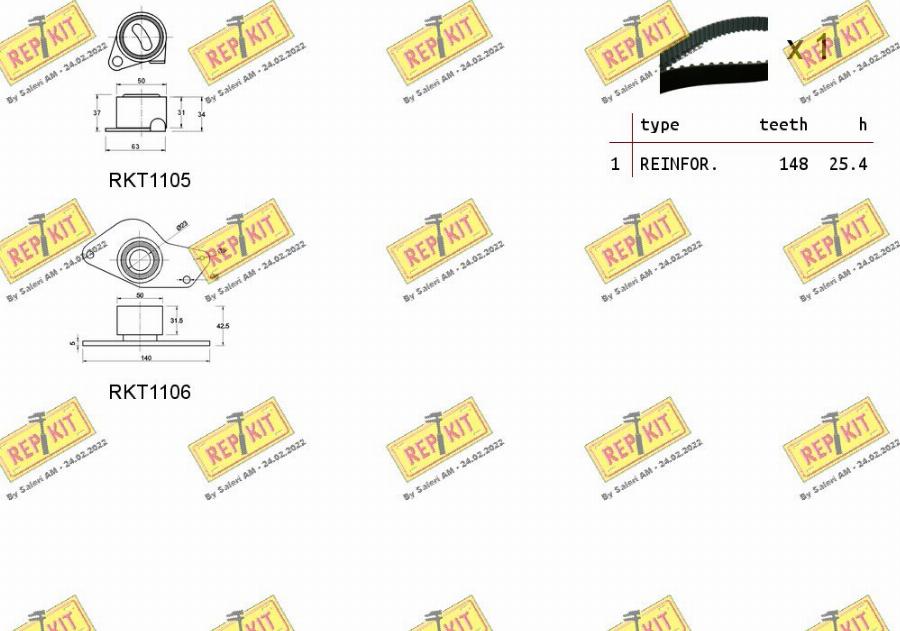 REPKIT RKTK1045 - Komplet zupčastog remena www.molydon.hr