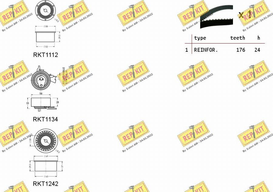 REPKIT RKTK1046 - Komplet zupčastog remena www.molydon.hr