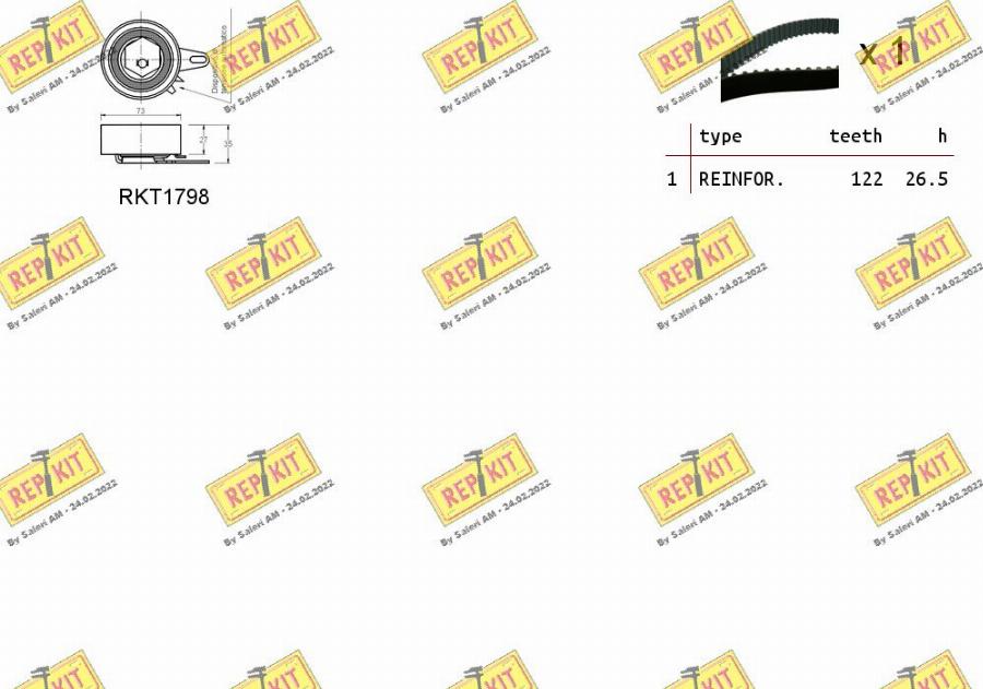 REPKIT RKTK1033 - Komplet zupčastog remena www.molydon.hr