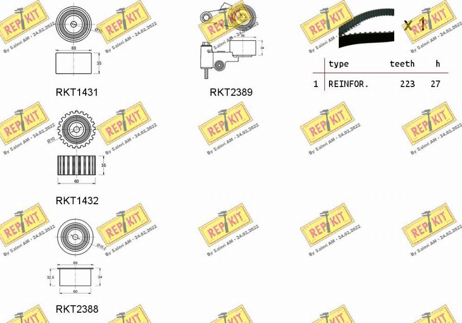 REPKIT RKTK1103 - Komplet zupčastog remena www.molydon.hr