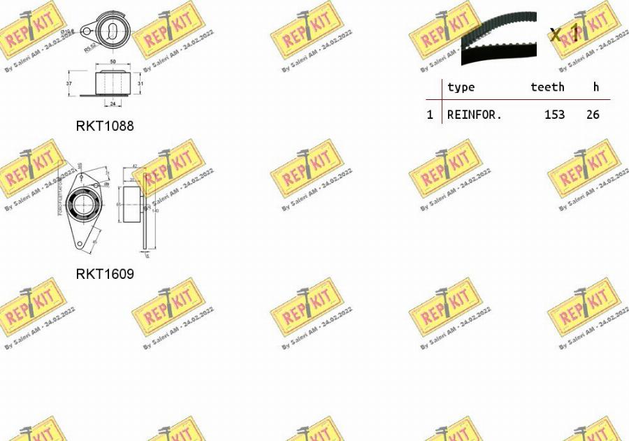 REPKIT RKTK1134 - Komplet zupčastog remena www.molydon.hr