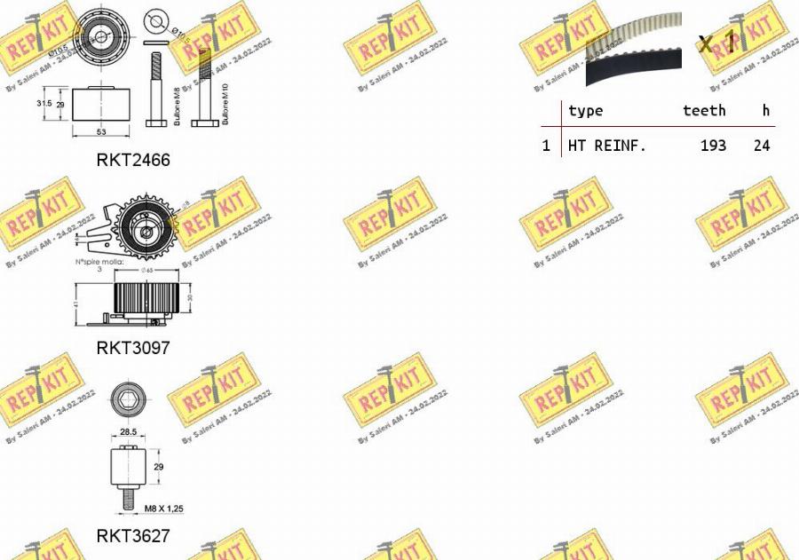 REPKIT RKTK1179 - Komplet zupčastog remena www.molydon.hr