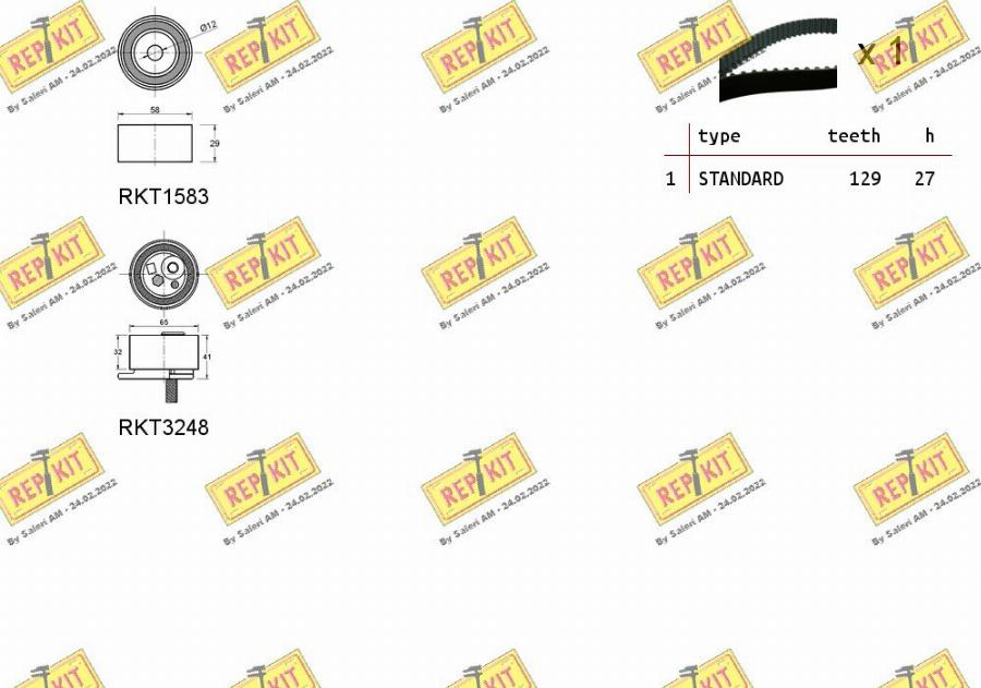 REPKIT RKTK1268 - Komplet zupčastog remena www.molydon.hr