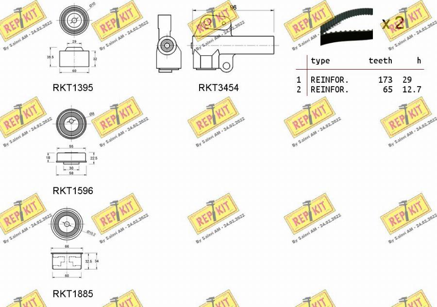 REPKIT RKTK1270 - Komplet zupčastog remena www.molydon.hr