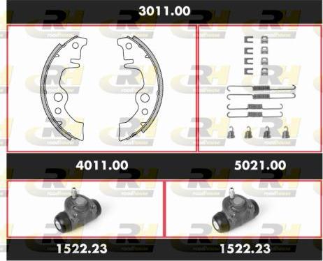 Roadhouse 3011.00 - Komplet kočnica, bubanj kočnice www.molydon.hr