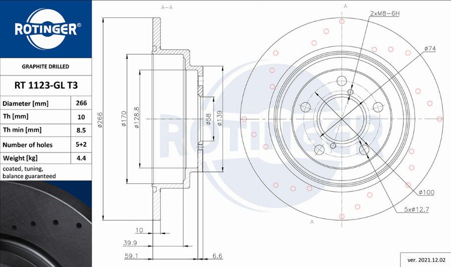 Rotinger RT 1123-GL T3 - Kočioni disk www.molydon.hr