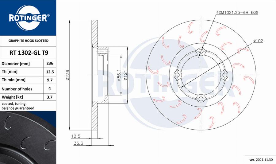 Rotinger RT 1302-GL T9 - Kočioni disk www.molydon.hr