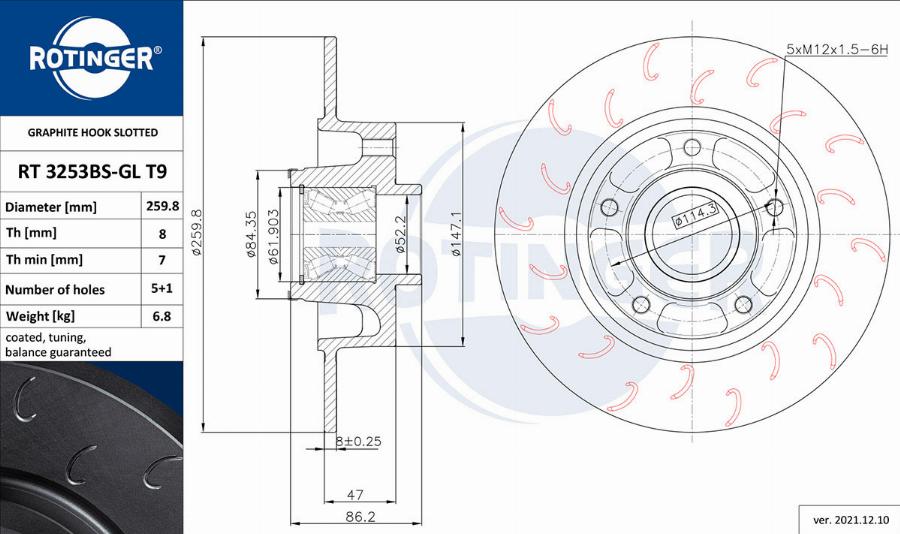 Rotinger RT 3253BS-GL T9 - Kočioni disk www.molydon.hr