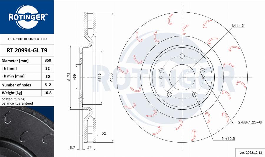 Rotinger RT 20994-GL T9 - Kočioni disk www.molydon.hr