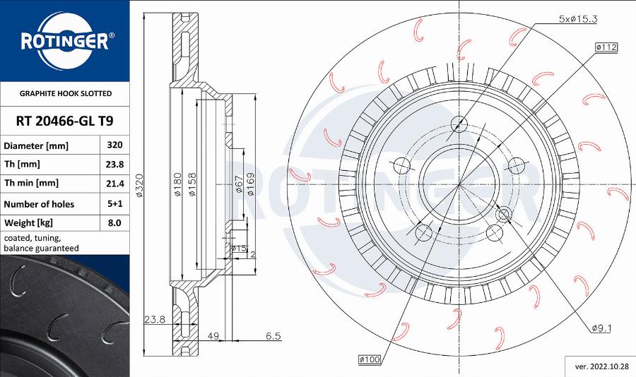 Rotinger RT 20466-GL T9 - Kočioni disk www.molydon.hr