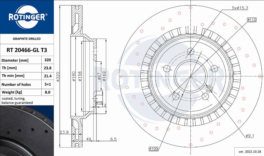 Rotinger RT 20466-GL T3 - Kočioni disk www.molydon.hr