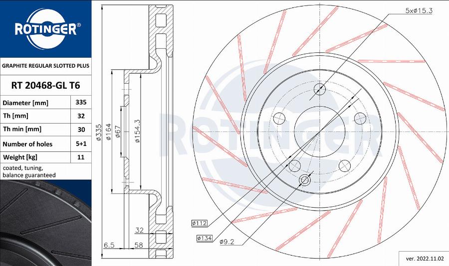 Rotinger RT 20468-GL T6 - Kočioni disk www.molydon.hr