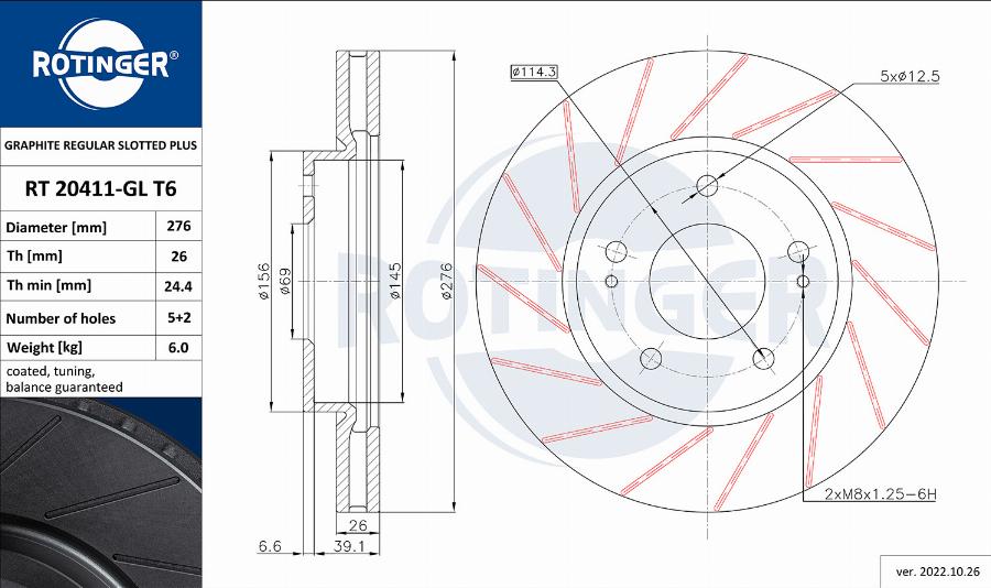 Rotinger RT 20411-GL T6 - Kočioni disk www.molydon.hr