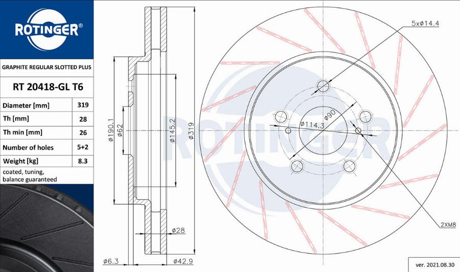 Rotinger RT 20418-GL T6 - Kočioni disk www.molydon.hr