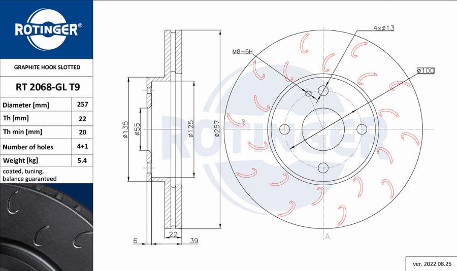 Rotinger RT 2068-GL T9 - Kočioni disk www.molydon.hr