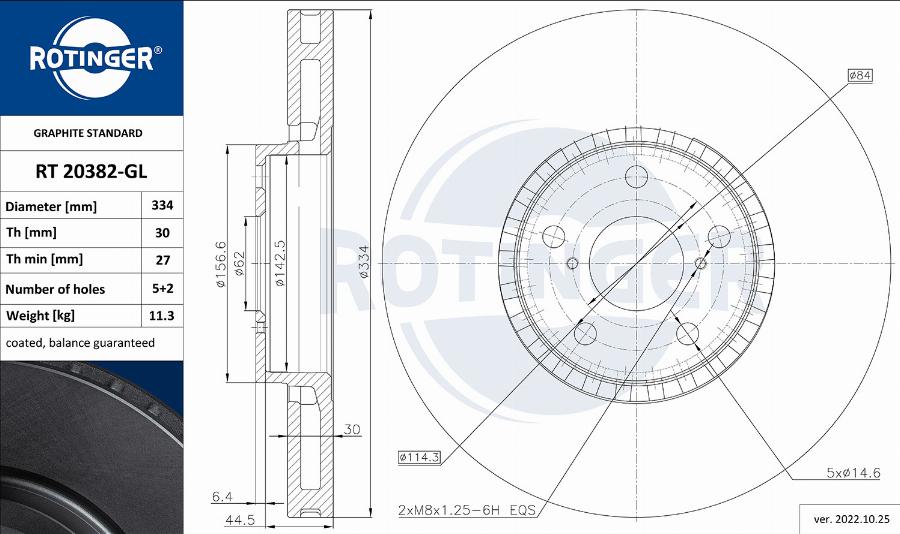 Rotinger RT 20382-GL - Kočioni disk www.molydon.hr