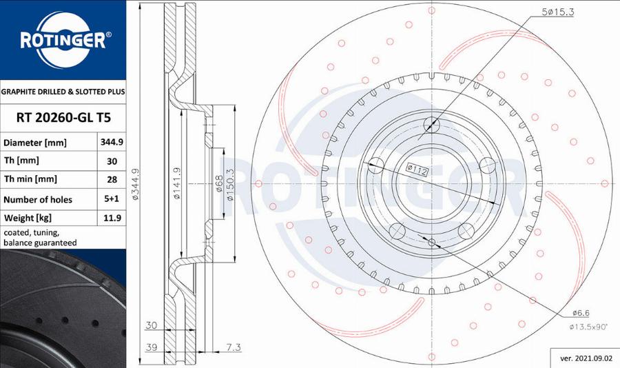 Rotinger RT 20260-GL T5 - Kočioni disk www.molydon.hr