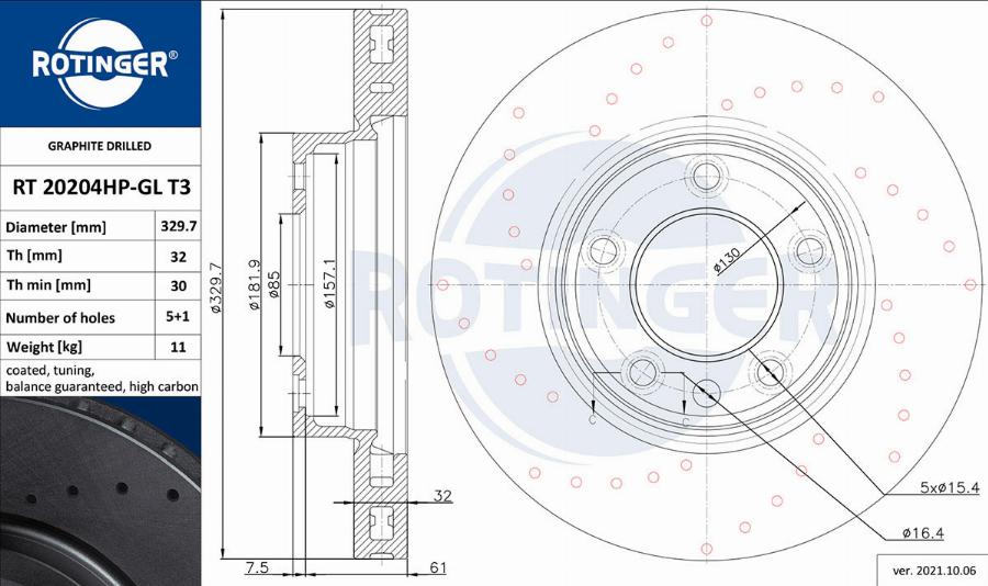 Rotinger RT 20204HP-GL T3 - Kočioni disk www.molydon.hr