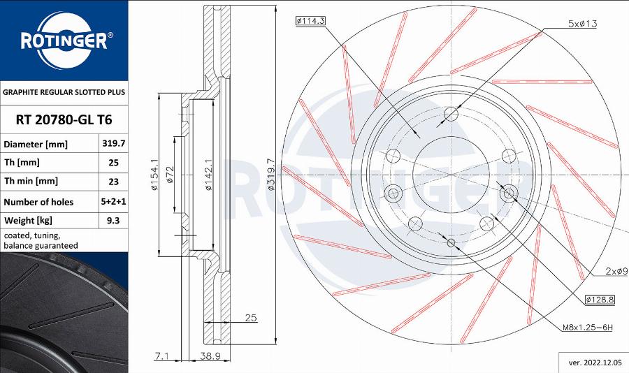 Rotinger RT 20780-GL T6 - Kočioni disk www.molydon.hr