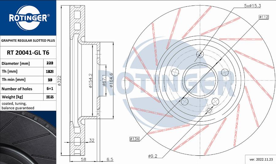 Rotinger RT 20720-GL T6 - Kočioni disk www.molydon.hr