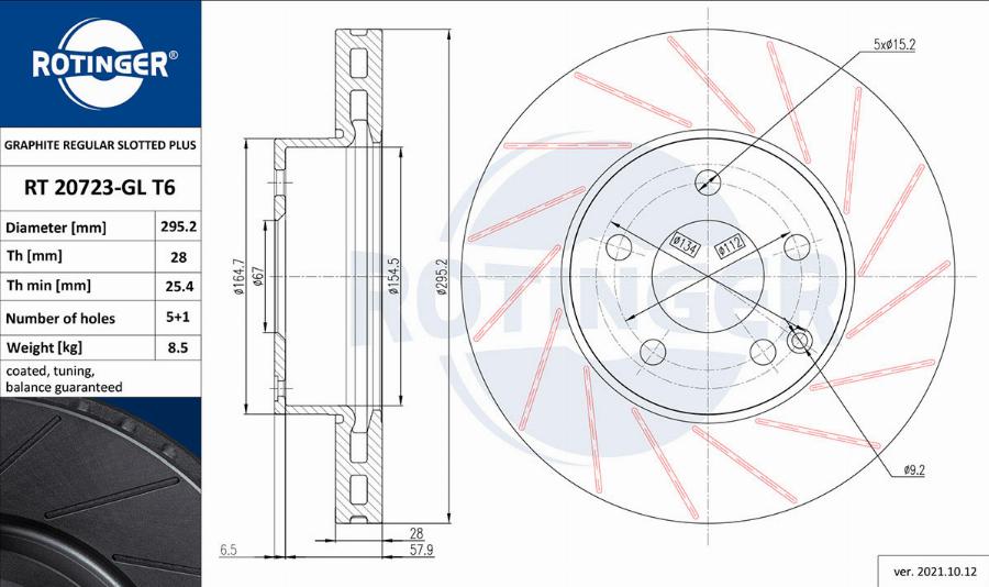 Rotinger RT 20723-GL T6 - Kočioni disk www.molydon.hr