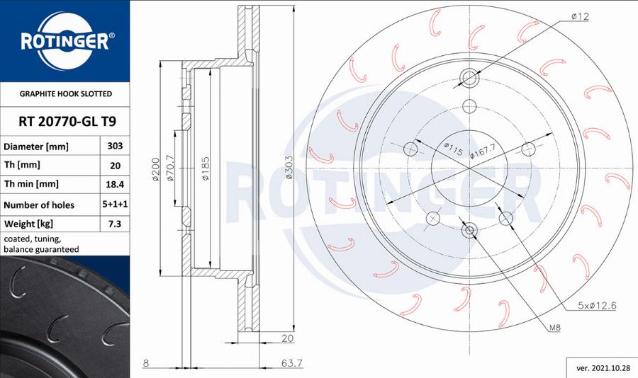 Rotinger RT 20770-GL T9 - Kočioni disk www.molydon.hr