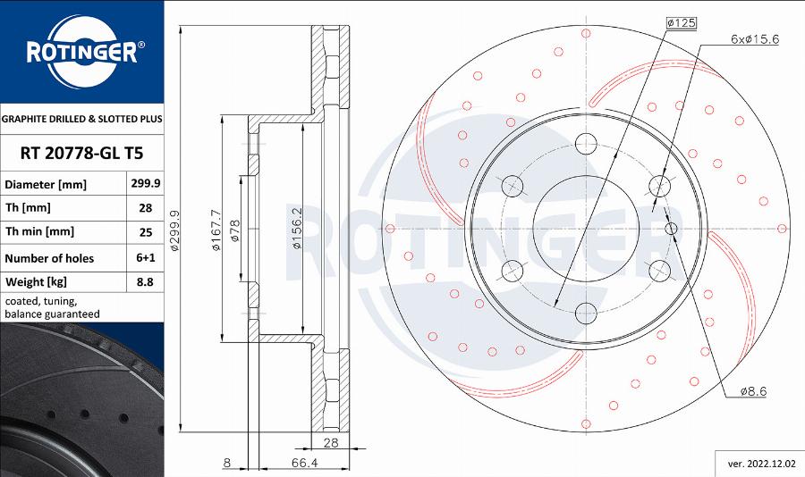 Rotinger RT 20778-GL T5 - Kočioni disk www.molydon.hr