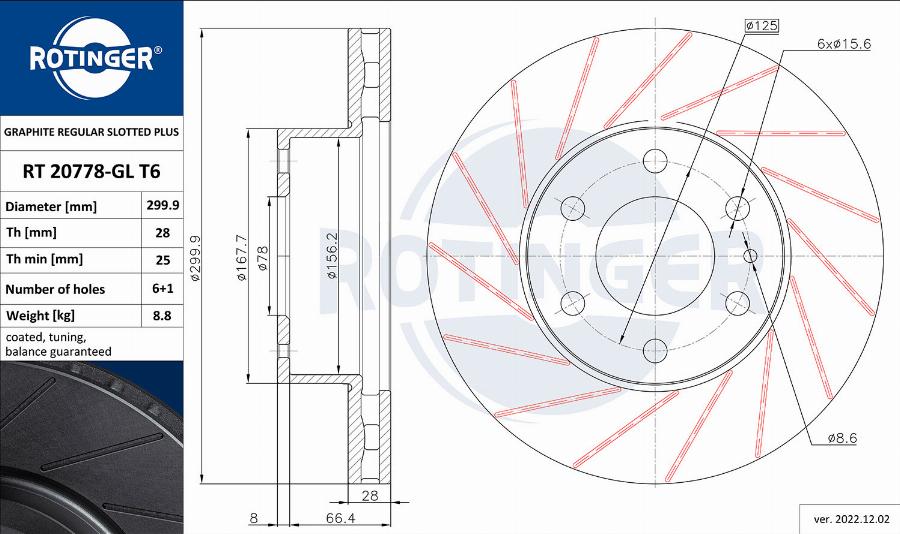 Rotinger RT 20778-GL T6 - Kočioni disk www.molydon.hr