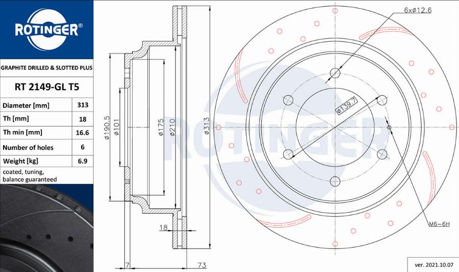 Rotinger RT 2149-GL T5 - Kočioni disk www.molydon.hr