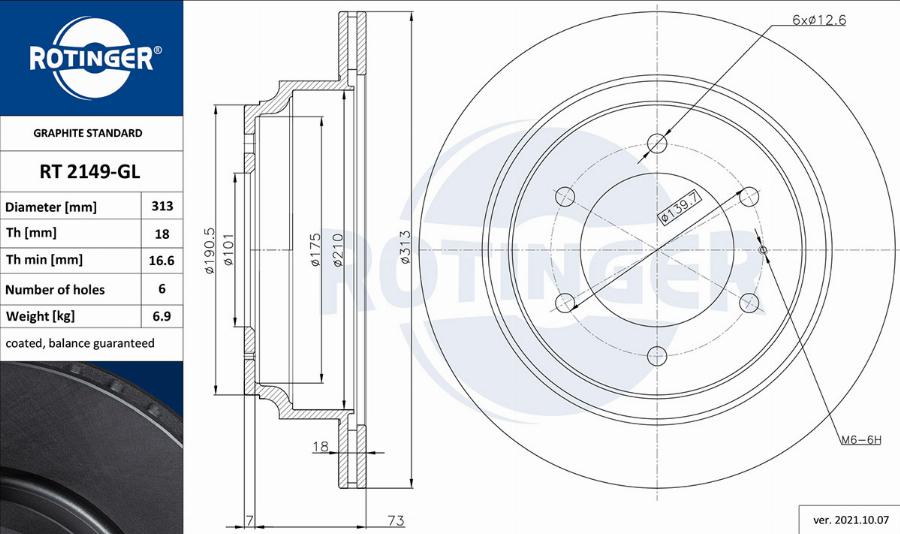 Rotinger RT 2149-GL - Kočioni disk www.molydon.hr