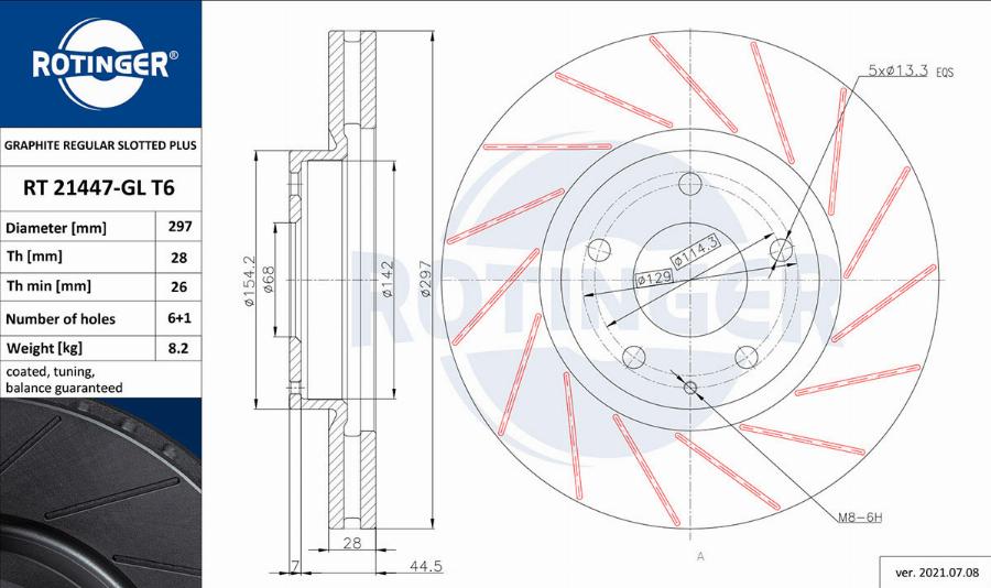 Rotinger RT 21447-GL T6 - Kočioni disk www.molydon.hr