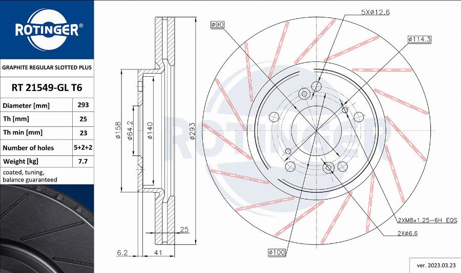 Rotinger RT 21549-GL T6 - Kočioni disk www.molydon.hr