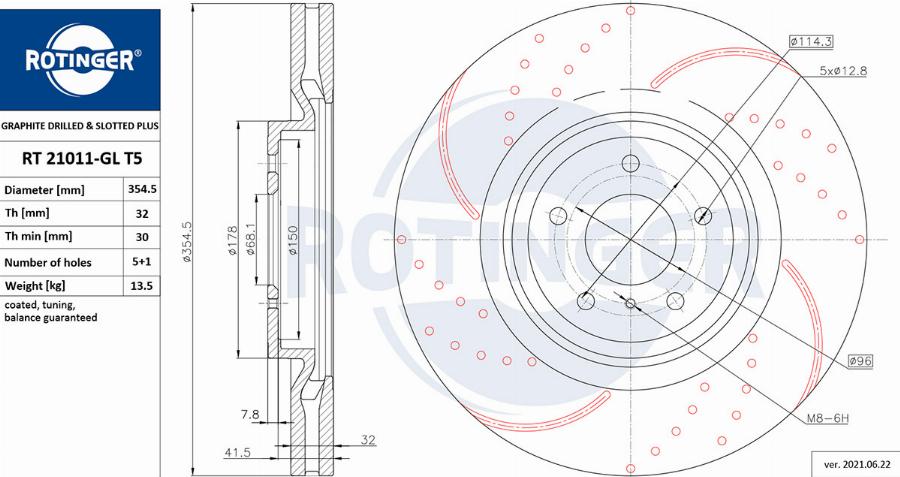 Rotinger RT 21011-GL T5 - Kočioni disk www.molydon.hr