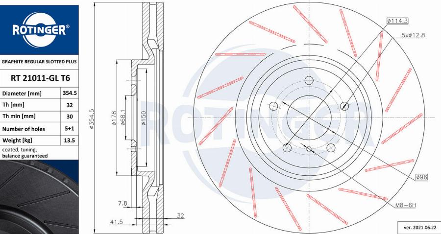 Rotinger RT 21011-GL T6 - Kočioni disk www.molydon.hr